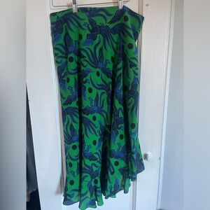 KENZO asymmetrical midi skirt